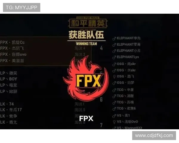 和平精英深度解析FPX战队的控制策略与战术布局